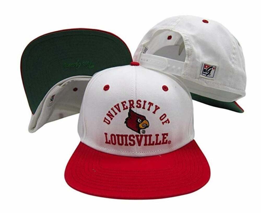 The Game Vintage Arch Louisville Cardinals Adjustable Snapback Hat / Cap (GLBA)